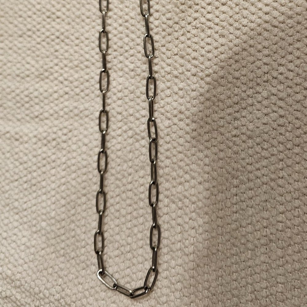 Zara paperclip metal chain
